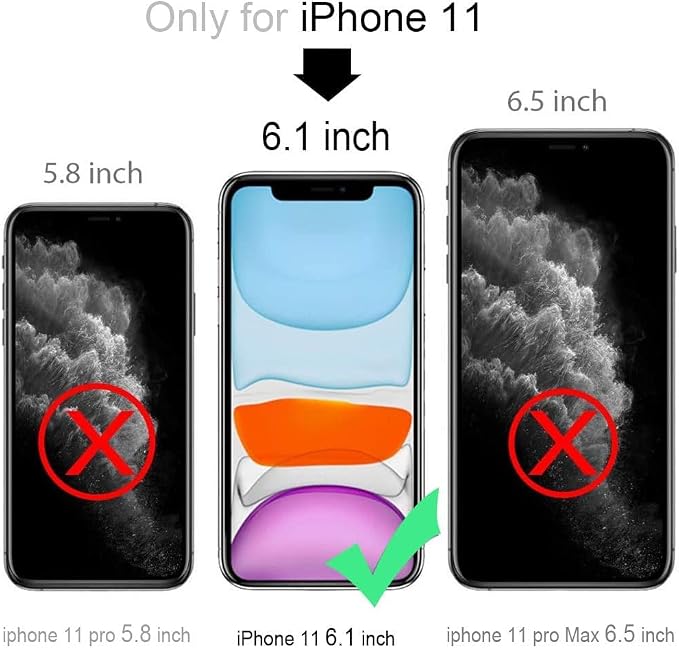 for iPhone 11 Waterproof case 6.1'', Rugged Case with Screen Protector, Shockproof Full-Body Dustproof Case for iPhone 11 - Black