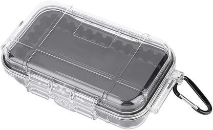Tiiyee Small Waterproof Storage Case, Outdoor Survival Waterproof Dry Box Protective Case Shockproof Airtight Carry Box Container Floating Hard Shell for EDC Tools Phone Keys Watches Travel Fishing