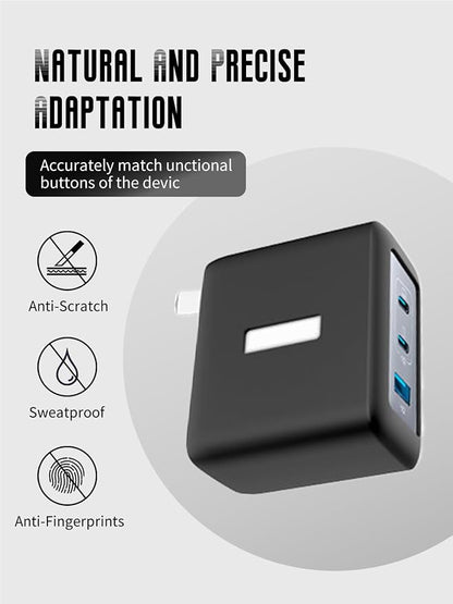 Case for Anker Nano 100W USB-C Charger (Model: A2145), Kids-Friendly Soft Silicone Protective Cover, Shockproof, Waterproof (Black)