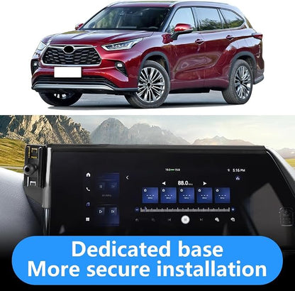 Car Phone Holder for Toyota Highlander 2020 2021 2022 2023 2024 2025 2026 Limited Platinum [ 12.3 inch Touch Screen ] Auto Interior Accessories Cell Phones Mount Cellphone Navigation Stand