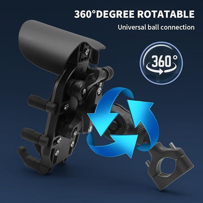 Motorcycle Phone Mount Holder - Sun Proof&Rain Proof&Vibration Proof&Anti Theft Phone Metal Stand is Suitable for Installing 4.7-7 Inch Phones On Motorcycles Bicycles Scooters and ATV Stands