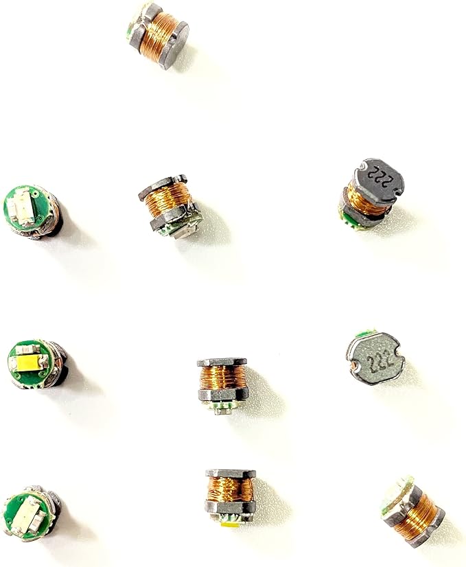 Taidacent 24V 200mm Wireless Led Coil Wireless LEDs and Inductive Induction Coil Charger Module for Creative 3D Ring Night Light (Only 10 Yellow Wireless LEDs Without Transmitter Coil)