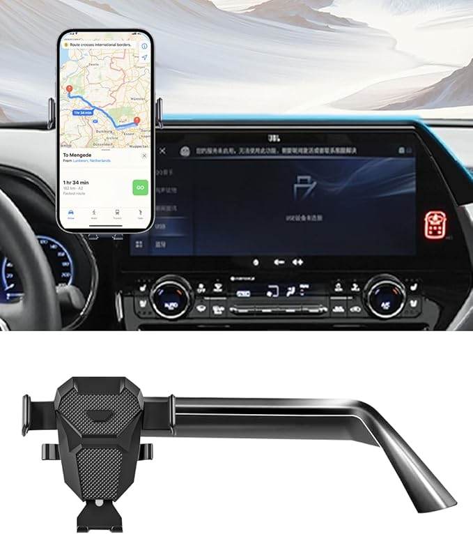 Car Phone Holder for Toyota Highlander Accessories 2020-2022 2021 Mount Cell Phone Holder Fit for Most Smartphones(2020-2022 12.3 inch Screen Only)
