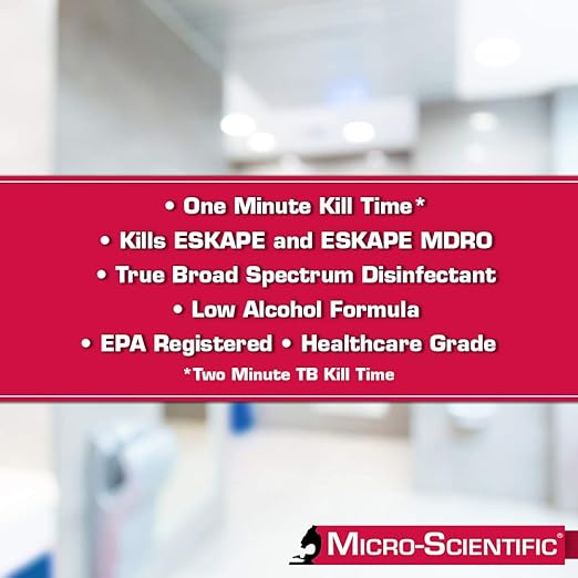 Micro-Scientific - M60034 Wipes Disinfectant Cleaner 160 Wipes Professional Disposables Surface Disinfectant Cleaning Wipes Opti Cide Max