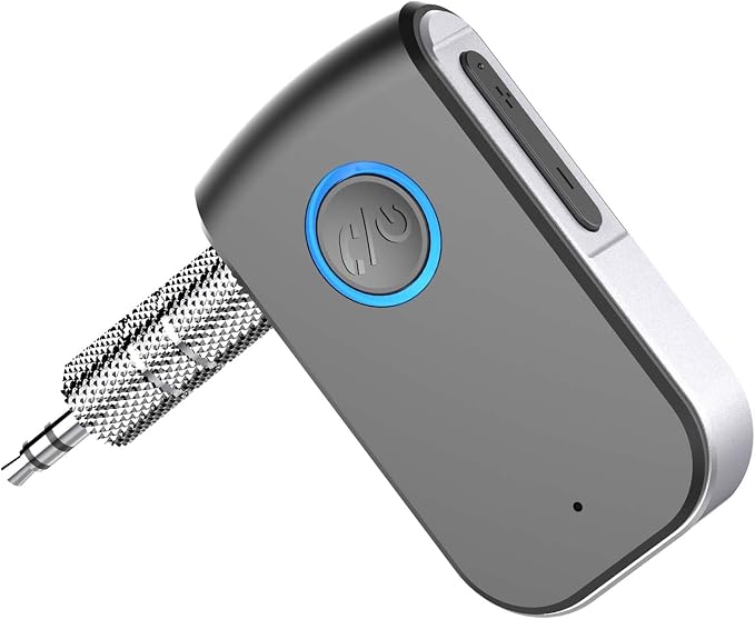 Bluetooth AUX Adapter for Car,3.5mm Wireless Receiver AUX Bluetooth Car Adapter,Hands-Free Call for Cars, Speakers, Stereo Systems and Headphones