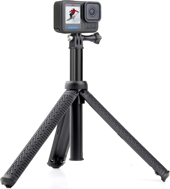 GEPULY Underwater Tripod Stand Aluminum Selfie Stick Pole - Waterproof Hand Grip for GoPro Here 13 12 11 Insta360 AKASO DJI OSMO Action 6&Smartphones Extended Monopod Accessories