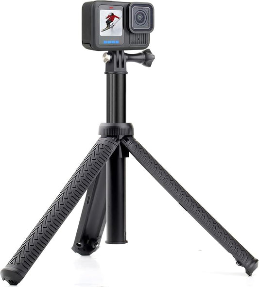 GEPULY Underwater Tripod Stand Aluminum Selfie Stick Pole - Waterproof Hand Grip for GoPro Here 13 12 11 Insta360 AKASO DJI OSMO Action 6&Smartphones Extended Monopod Accessories