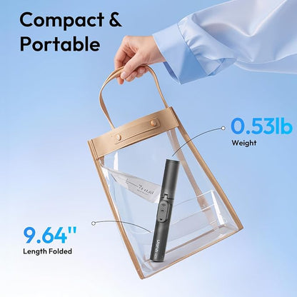 ULANZI Phone Tripod, SK26 40" Portable Selfie Stick for iPhone, 2 in 1 Adjustable Tripod with Bluetooth Remote Cold Shoe Mount, Portable Phone Stand Lightweight for Travel Photo Video Stream Vlog