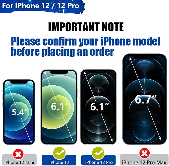 New Battery Case for iPhone 12 / iPhone 12 Pro, 5000mAh Rechargeable Extended Battery Charging Charger Case, Add 100% Extra Juice (6.1 Inches) Black