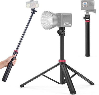 ULANZI MT-79 Extendable Tripod Aluminum 81" Portable Adjustable Light Stand w 1/4" Screw, 180° Rotation Camera Phone Tripod for Camera Video Light Cellphone,Lightweight for Travel,Up Load 2.2lb