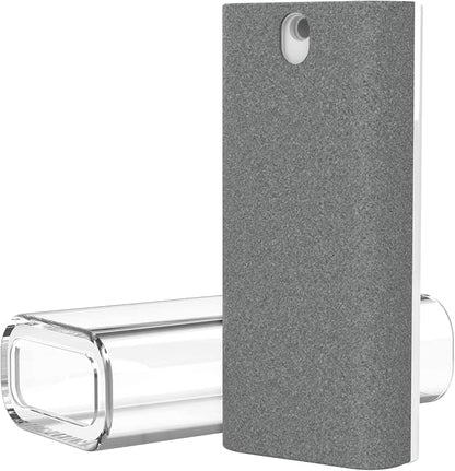 CLICK CLEAN Touchscreen Mist Cleaner, Screen Cleaner, All in One Screen Cleaner Spray with Microfiber and Phone Stand for All Phones, Laptop and Tablet Screens (Grey)