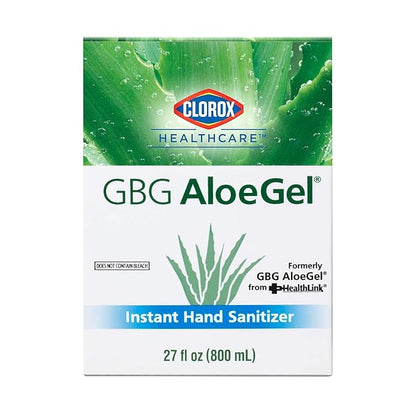 Clorox Healthcare GBG AloeGel Hand Sanitizer Refill Bag in a Box - Moisturizing Hand Sanitizer Gel with Aloe Vera and Vitamin E - Soothes & Moisturizes - For Use With Dispenser, 27 Fl Oz - 12 Pack
