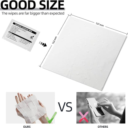 99.9% Technical Prep Pads 5.7"×5.9" Multi-Purpose Large Non Woven Handy Wipes Cleaning for Surfaces/Electronics/Industrial/Thermal Paste Remover, etc, 30/Box
