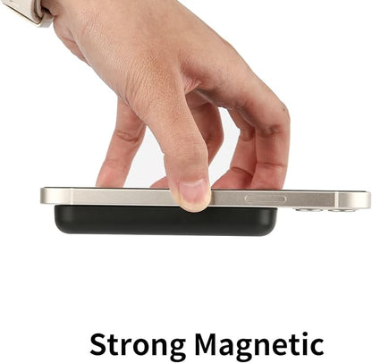 oakxco Silicone Case Compatible with Magsafe Battery Pack, Magsafe Battery Pack Cover, Scratch & Shatter Resistant, Black