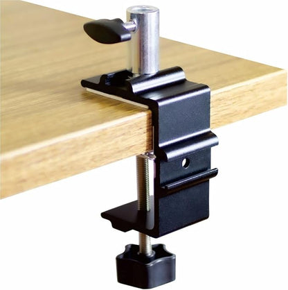 Replacement Heavy Duty C Clamp for 1/2” Base Magnifying Lamp,Desk Lamp,Swing Arm Lamp,Phone I pad Mount,Tablet Mic Holder,Table Mount Clamp for Microphone Stand Mic Boom Arm (G1 BLACK)