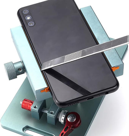 SaiDian 1Pcs Phone Back Cover Glass Demolition Clamp Lockable 360° Rotary Clamp Back Rear Camera Glass Frame Removal Repair Tool for Phone Tablet Repair Fixture Holder Tool