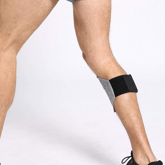 Cell Phone Leg Band Equestrian Riders On The Leg Cell Phone Holder for Calf, Running Workout Armband Strap Pouch for Jogger for iPhone 15/14/13/12/11 X Xs 7/8 Plus, Galaxy S9/8/7/6, Gray, Large
