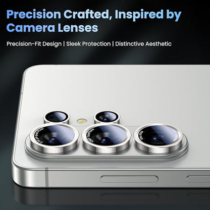 Uyiton for Samsung Galaxy S26 Ultra Camera Lens Protector - [Case-Friendly][Not Easy to Break][Ultra-Thin] Military-Grade Tempered Glass with Aluminum Metal Rear Camera Screen Cover - Grey