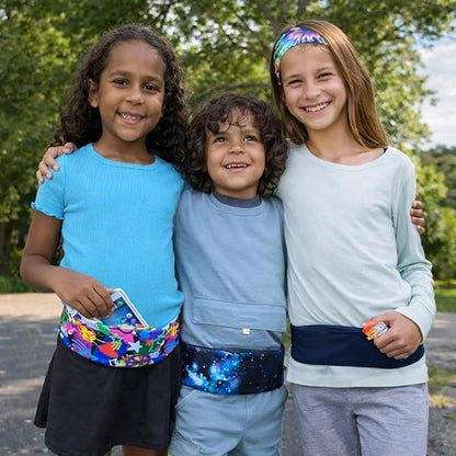 BANDI KIDS Pocket belt for Medical, Sports, Play Comfortable fit Adjustable waist pack, Made In USA