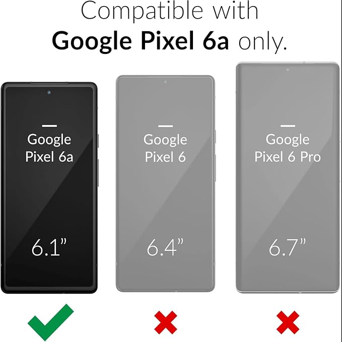 Battery Case for Pixel 6a, Upgraded 10000mAh Battery Pack Rechargeable Charger Case with Wireless Charging Compatible for Pixel 6a(6.1 inch) External Battery Charging Cover(Black)