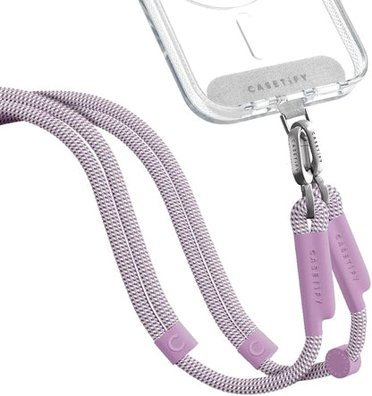 CASETiFY 8mm Rope Cross Body Strap with Card - Lilac