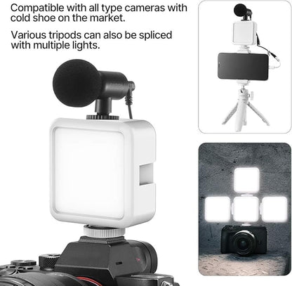 ULANZI VL49 2000mAh LED Video Light w 3 Cold Shoe, Rechargeable Soft Light Panel for DJI OSMO Mobile 3 Pocket Zhiyun Smooth 4 Sony RX100 VII Canon G7X Mark III A6400 6600 Action Camera 13 9 8 Vlogging