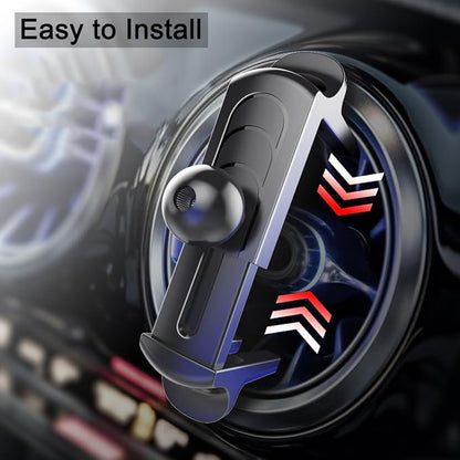 Car Cell Phone Holder Mount for Ford Mustang Ecoboost GT Premium Shelby GT 350 500 Shelby GT500 V6 (Not for Mach E) 2015-2023 Accessories Circular Air Vents Cellphone Mobile Phone Stand
