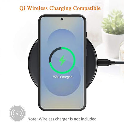 Wireless Charging Case for Galaxy S25 Plus, Upgraded 12000mAh Rechargeable Portable Charging Case Compatible with Galaxy S25 Plus 5G (6.7 inch) with Carplay Extended Battery Pack Charger Case (Black)