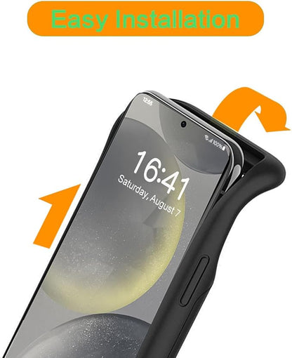 Battery Case for Galaxy S23, 10000mAh Portable Wireless Charging Case Supporting Carplay, Compatible with Galaxy S23 (6.1 inch) Rechargeable Extended Battery Charger (Black)