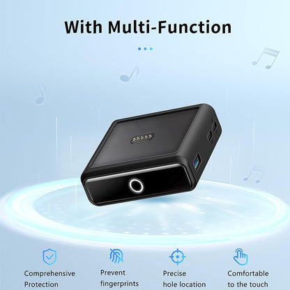 NOUKAJU Case for Anker Prime Power Bank Charging Base(100W), Silicone Protective Cover,Drop-Proof,Scratch-Proof,Shock-Proof,Protective Case for Anker Prime 27,650mAh Charging Base 100W(Black)