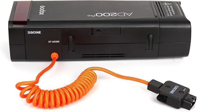 ZGCINE DT-AD200 Dummy Battery for Godox AD200/AD200 Pro/AD300 Pro/AD200 PRO II - Length:23.5inch