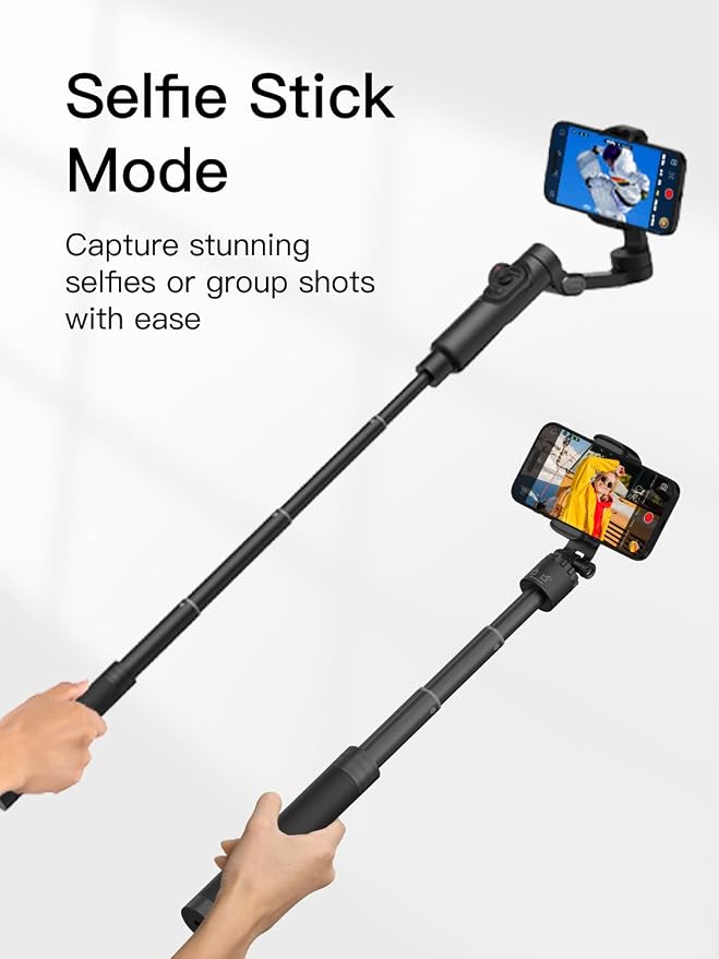 AOCHUAN 3-Axis Gimbal Stabilizer for Smartphone Smart X Pro Kit & B10 Storage Bag & E10 Extension Rod