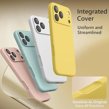 FireNova Magnetic for iPhone 17 Pro Max Case, Compatible with MagSafe, [Integrated Silicone Camera Control Button] [Camera Protection] Anti-Scratch Microfiber Lining Phone Case, 6.9", Yellow