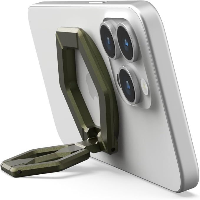 URBAN ARMOR GEAR UAG Magnetic Phone Ring Stand Compatible with MagSafe Magnet, Removable Metal Finger Ring Grip & 360 Rotation Adjustable Kickstand for iPhone 17, Galaxy S26, Olive Drab