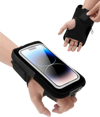 Running Cell Phone Holder, Wrist Waterproof Workout Phone Holder Up to 7.0'', Wristband Forearm Armbands with Adjustable Strap for Women