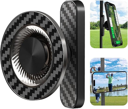 Magnetic Golf Cart Phone Holder - Valentines Day Gifts for Him Husband Boyfriend, N52 Super Strong Magnet Golf Cart Accessories for EZGO Club Car Yamaha, Fits MagSafe iPhone 17 16 (Iron Gray)