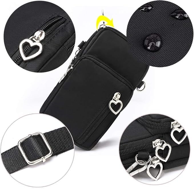 Outdoor Sweat-Proof Running Armbag Cross-Body Shoulder Casual Wallet Purse Crossbody Bag Gym Fitness Cell Phone Key Holder for iPhone 13 Pro/ 12 Pro/Xs Max/Xr, Galaxy Note 10, P30 Pro,Blue