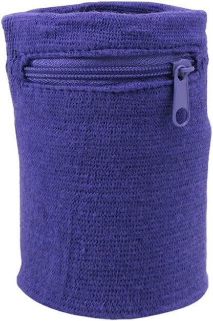 Suddora Zipper Wrist Pouch - Sweatband/Wristband Wallet for Keys, ID, Cards, Cash