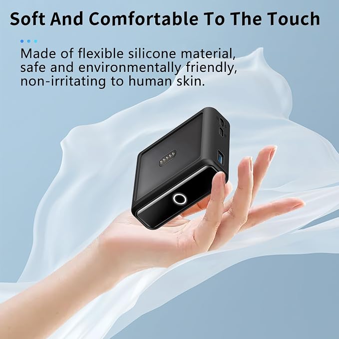 NOUKAJU Case for Anker Prime Power Bank Charging Base(100W), Silicone Protective Cover,Drop-Proof,Scratch-Proof,Shock-Proof,Protective Case for Anker Prime 27,650mAh Charging Base 100W(Black)