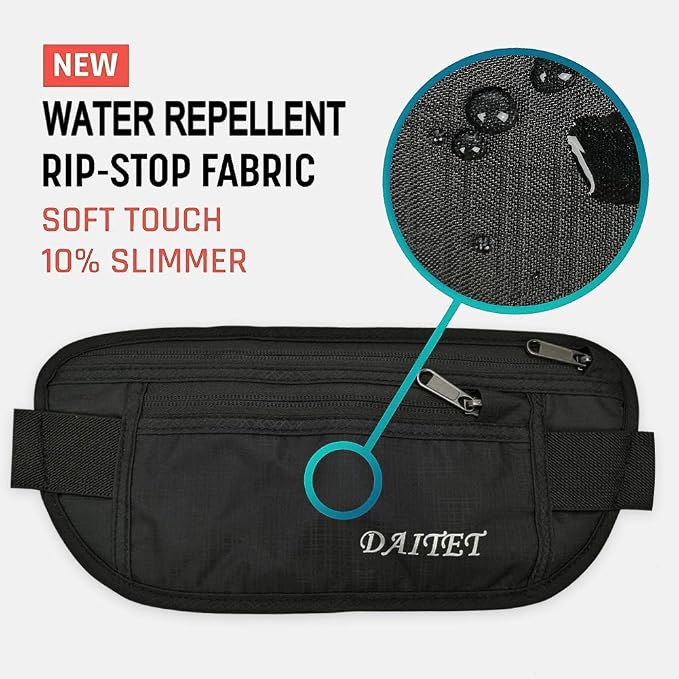 DAITET Crossbody Fanny Pack for Men&Women,Large Waist Bag & Hip Bum Bag with Adjustable Strap for Outdoors Workout Traveling Casual Running Hiking Cycling