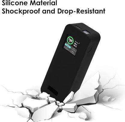 Silicone Power Bank Case Compatible with Anker 27650mAh 250W, Shock-Absorbing Protective Cover with Precise Cutouts, Portable Design (Black)