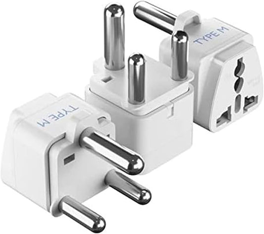 Ceptics South Africa, Botswana Travel Adapter, Universal Socket Plug Accepts Plugs From any Country, Perfect for Cell Phones, Laptops, Chargers and More - 3 Pack