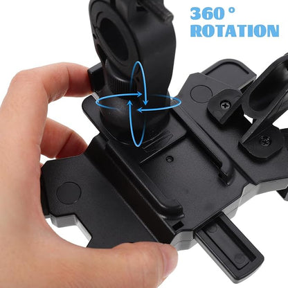 LIOOBO Phone Umbrella Holder: Bike Holder for Phone, Bicycle Cell Bracket with Small Sunshade Cover