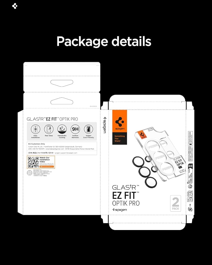 Spigen Camera Lens Screen Protector [GlasTR EZ Fit Optik Pro] Designed for Galaxy S26 Ultra [Case Friendly][2 Pack]