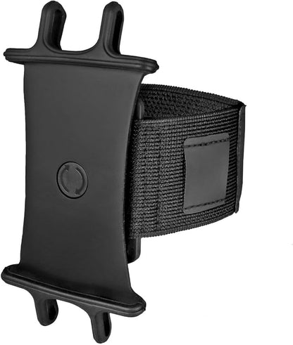 BoxWave Holster Compatible with Samsung Galaxy Z Fold 5 - ActiveStretch Sport Armband, Adjustable Armband for Workout and Running - Jet Black