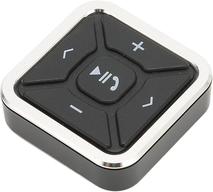 Bluetooth Audio Adapter, Bike Motorcycle Car Bluetooth Remote Controller Steering Wheel Media, IPX4 Waterproof, for OS X, for Android