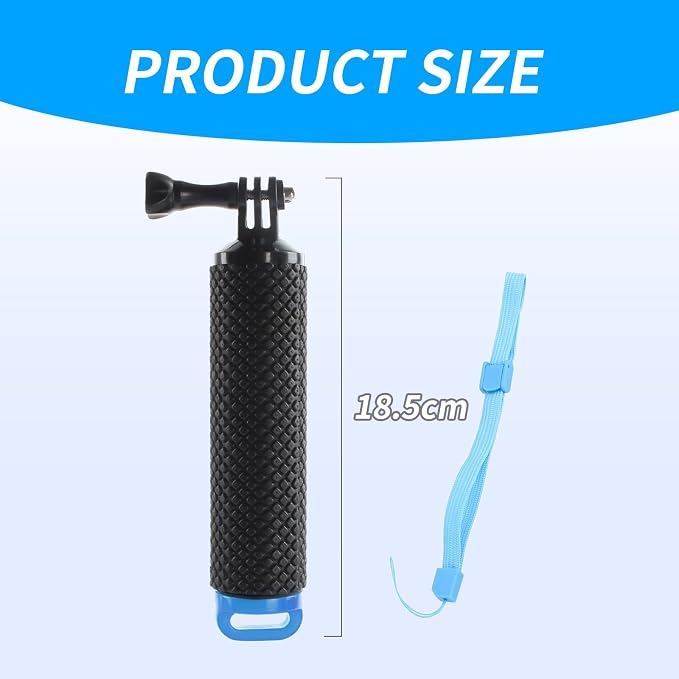 Stick Waterproof Floating Hand Grip Snorkeling Underwater Diving Selfie Pole Stick Compatible with 11 10 9 8 7 6 5 4 3 2 1 for Water Sport and Action Cameras