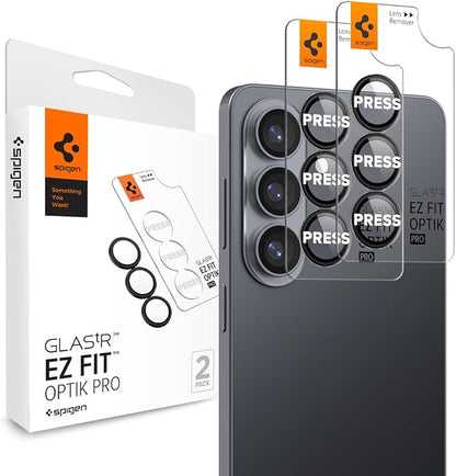 Spigen Camera Lens Screen Protector [GlasTR EZ Fit Optik Pro] Designed for Galaxy S26 [Case Friendly][2 Pack]