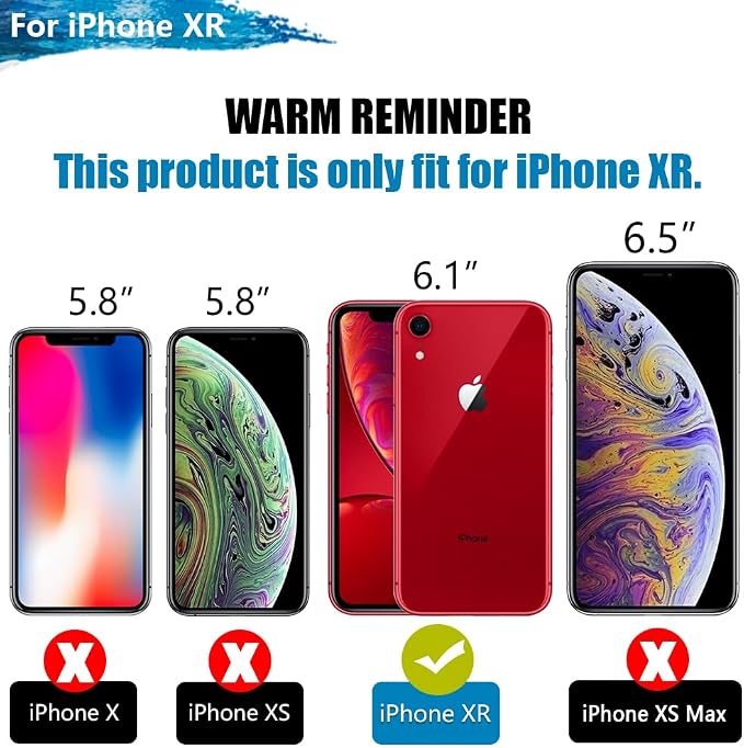 [New 2026 Battery Case for iPhone XR, 6000mAh Rechargeable Extended Battery Charging Charger Case, Add 1.55x Extra Juice (6.1 Inches) Black