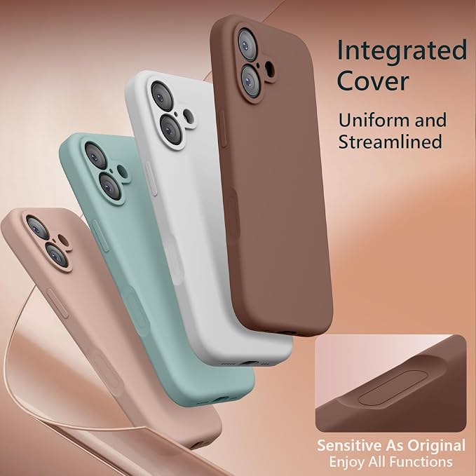 FireNova Magnetic for iPhone 17 Case, Compatible with MagSafe, [Integrated Silicone Camera Control Button] [Camera Protection] Anti-Scratch Microfiber Lining Phone Case, 6.3", Light Brown